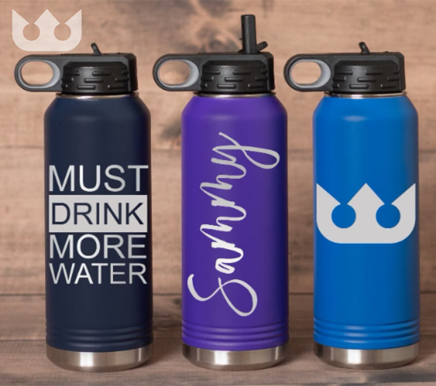 Custom Engraved Water Bottle | Personalized Stainless Steel Water Bottle 32oz | Gift For Her | Personalized Gifts | Bridesmaid Gift